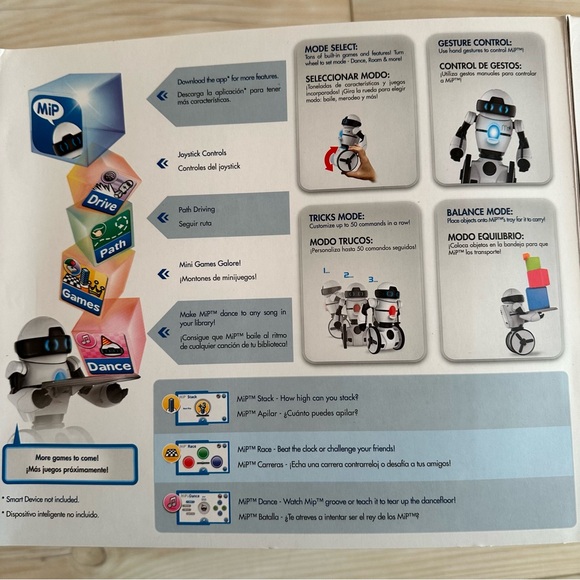 MiP Special Stunt Edition Robot - White and Black - Picture 8 of 11